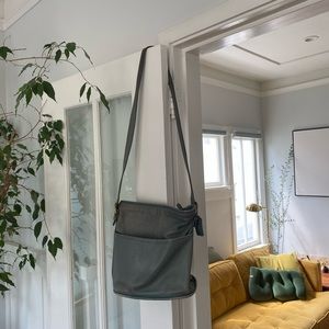 Vintage teal coach bucket bag